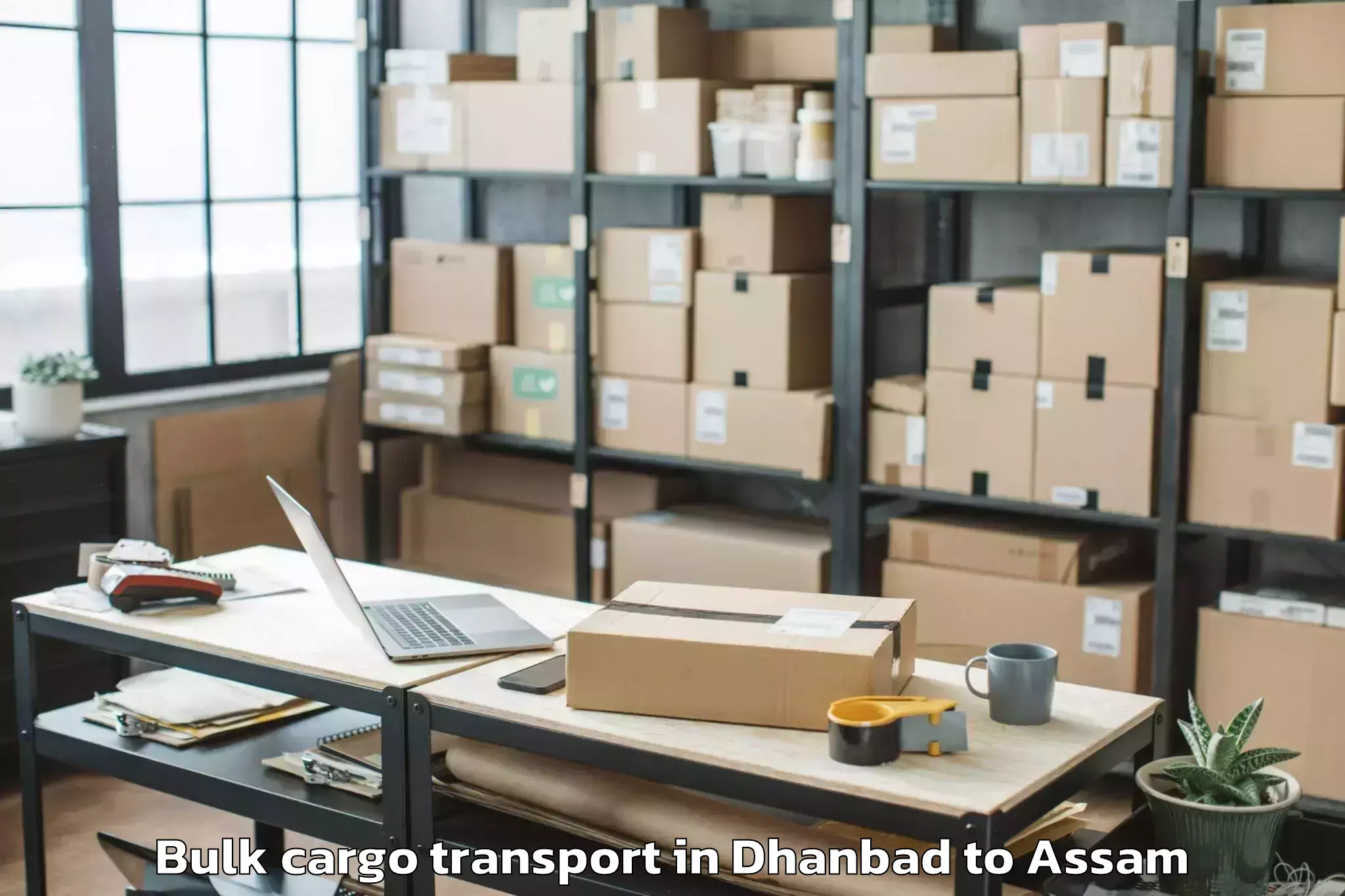 Professional Dhanbad to Bokajan Bulk Cargo Transport